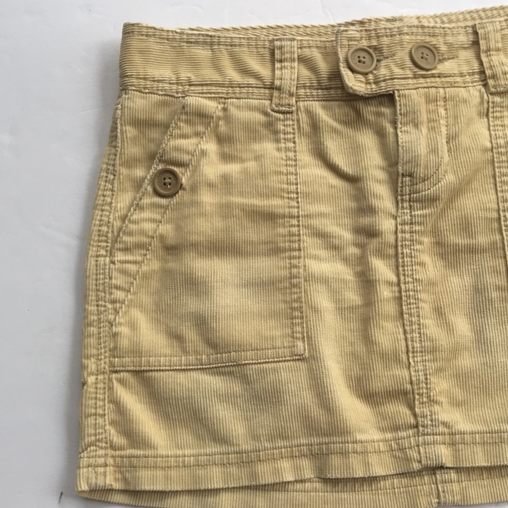 Vintage Abercrombie Fitch Y2k Corduroy Schoolgirl Academia Clueless Mini Skirt 2 - Picture 5 of 15